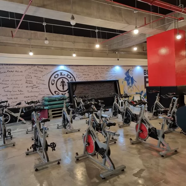 Cycling station at Gold's Gym Vertis North