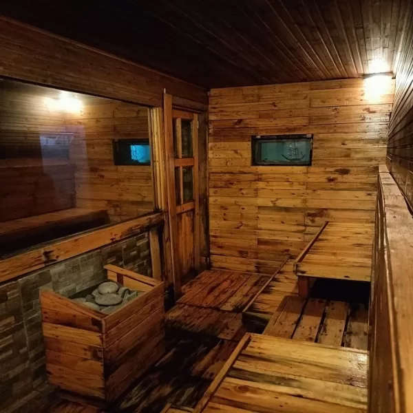 dry sauna at NY Spa
