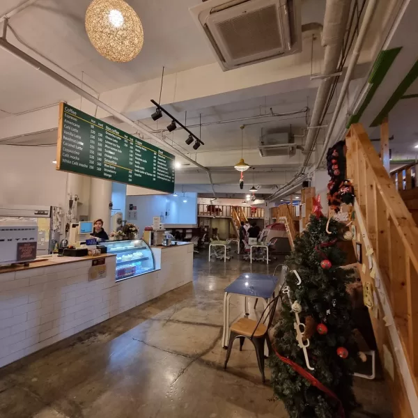Cafe I'm Here counter