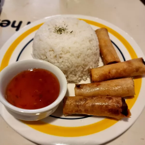 Beef lumpia at Cafe I'm Here Timog