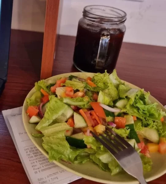 Salad at Cafe I'm Here Timog