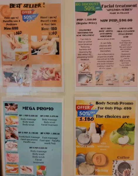 Wensha Spa Menu & Promos